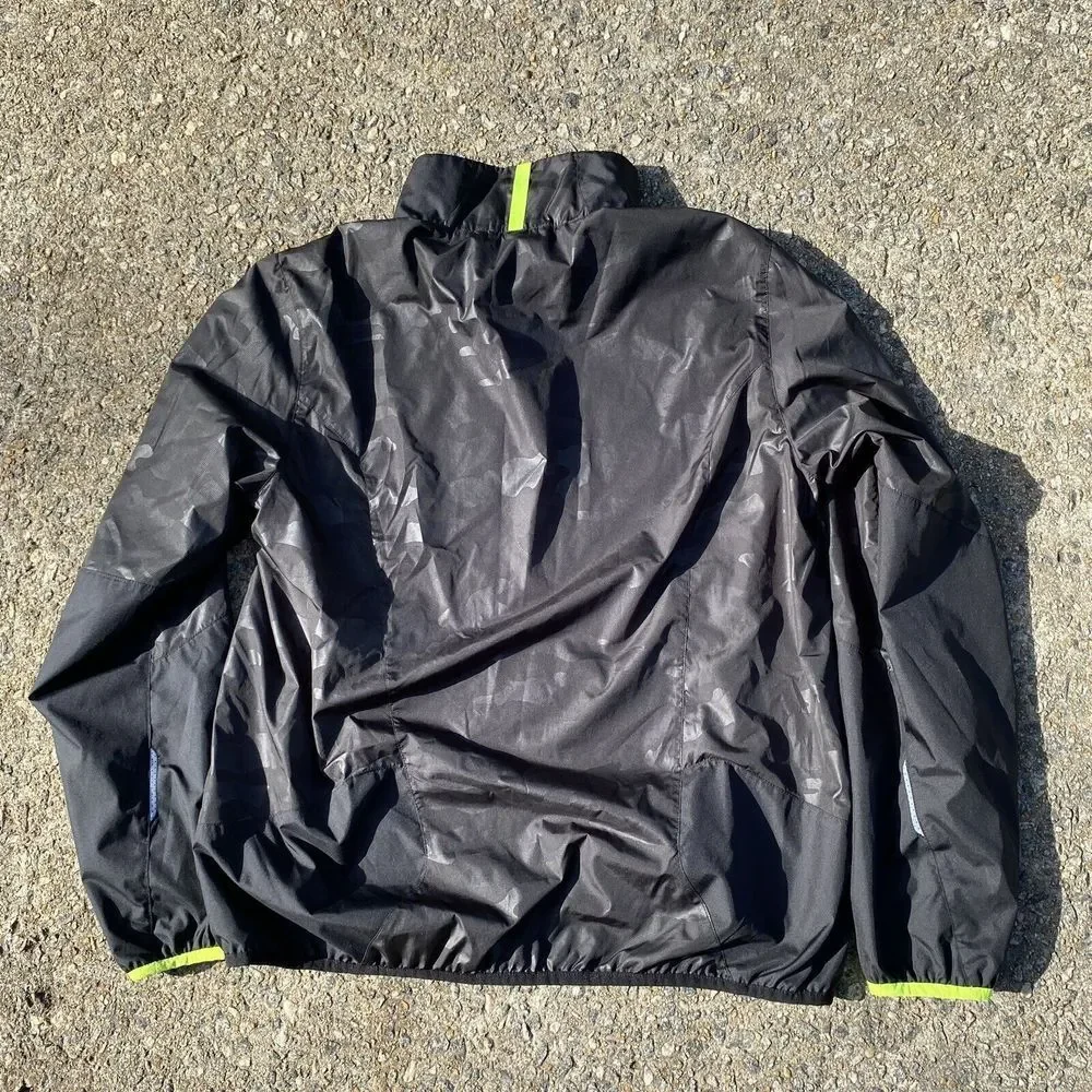 Polo Sport Hooded Jacket Mens Size Medium Black Camo Ralph Lauren Windbreaker - Picture 6 of 8